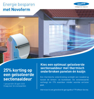 Aanbieding Novoferm geïsoleerde garagedeur 2023