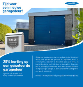Aanbieding Novoferm geïsoleerde garagedeur 2023