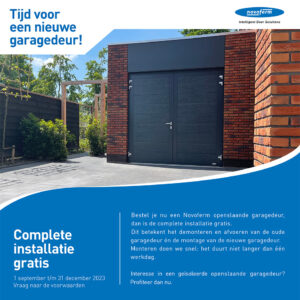 Novoferm Aanbieding garagedeur - gratis installatie